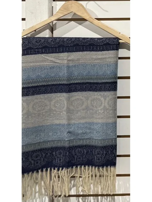 Pashmina Stole – Woven Pattern Collection | Handwoven Nepal