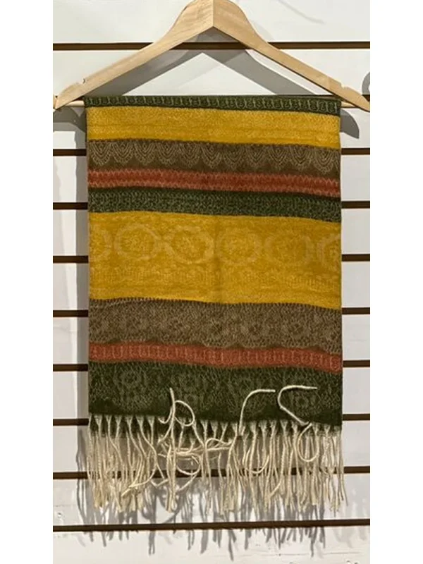 Pashmina Stole – Woven Pattern Collection | Handwoven Nepal