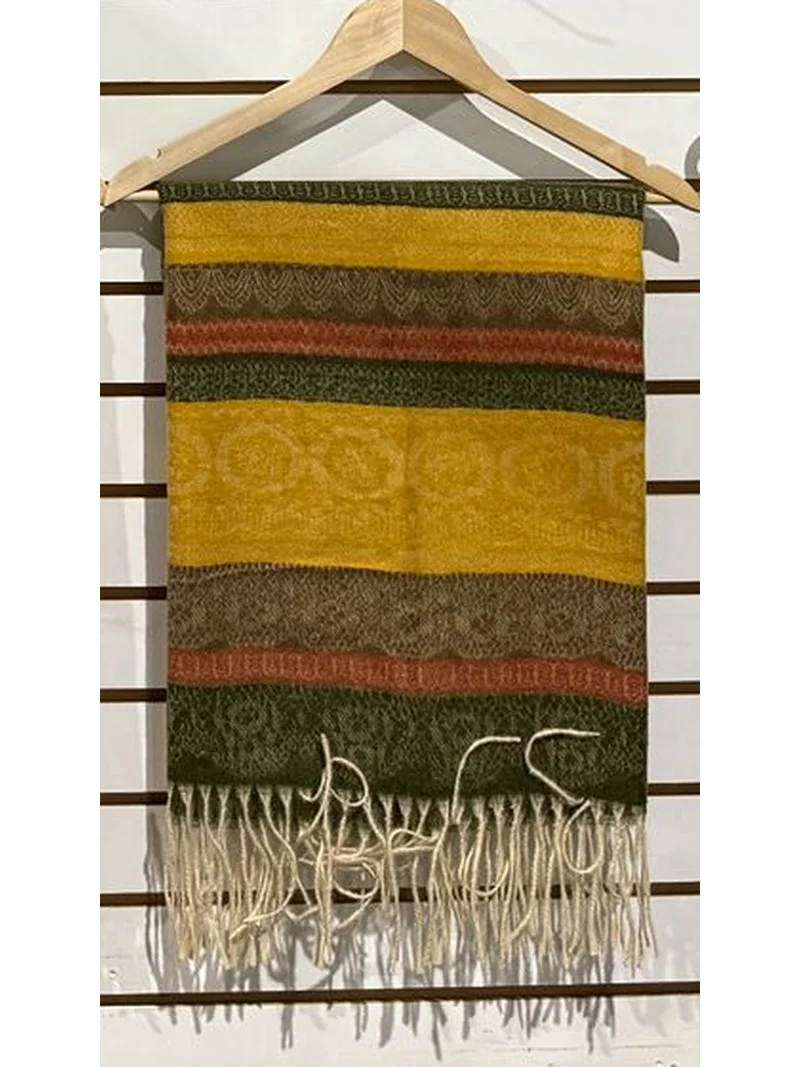 Pashmina Stole – Woven Pattern Collection | Handwoven Nepal - Image 5