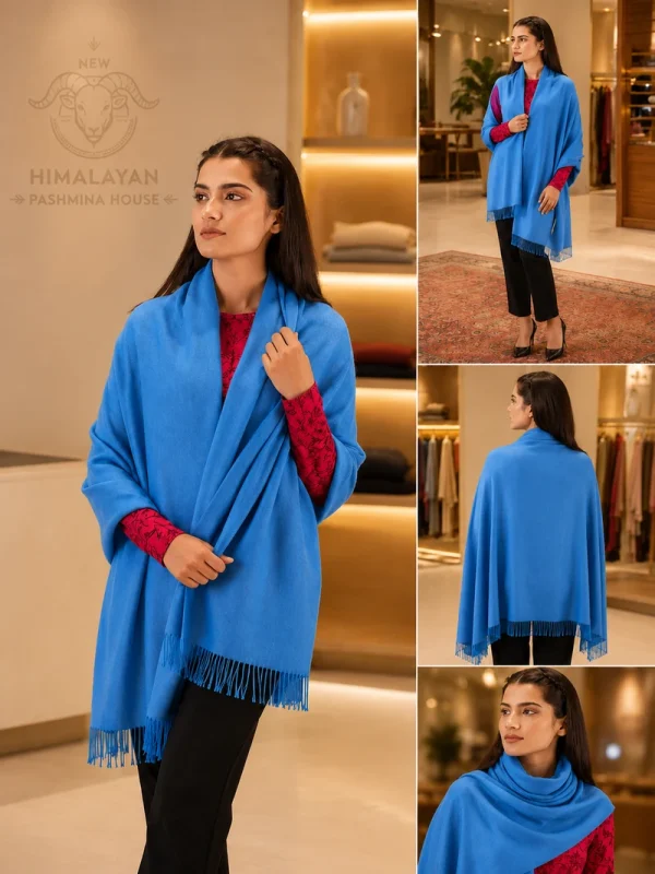 Pure Pashmina Shawl – Solid Collection | Handwoven Nepal