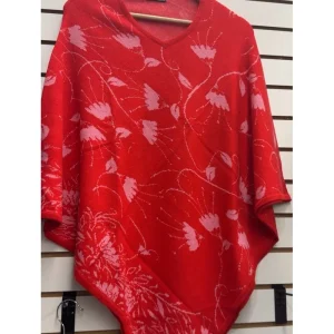 Himalayan Pashmina Poncho – Floral Jacquard Collection | Artisan Handwoven - Image 2