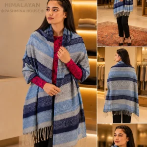 Woven Pashmina Stole Women – Jacquard Pattern Collection Nepal